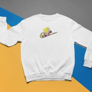 New- White&black Embroidered anime box Sweaters